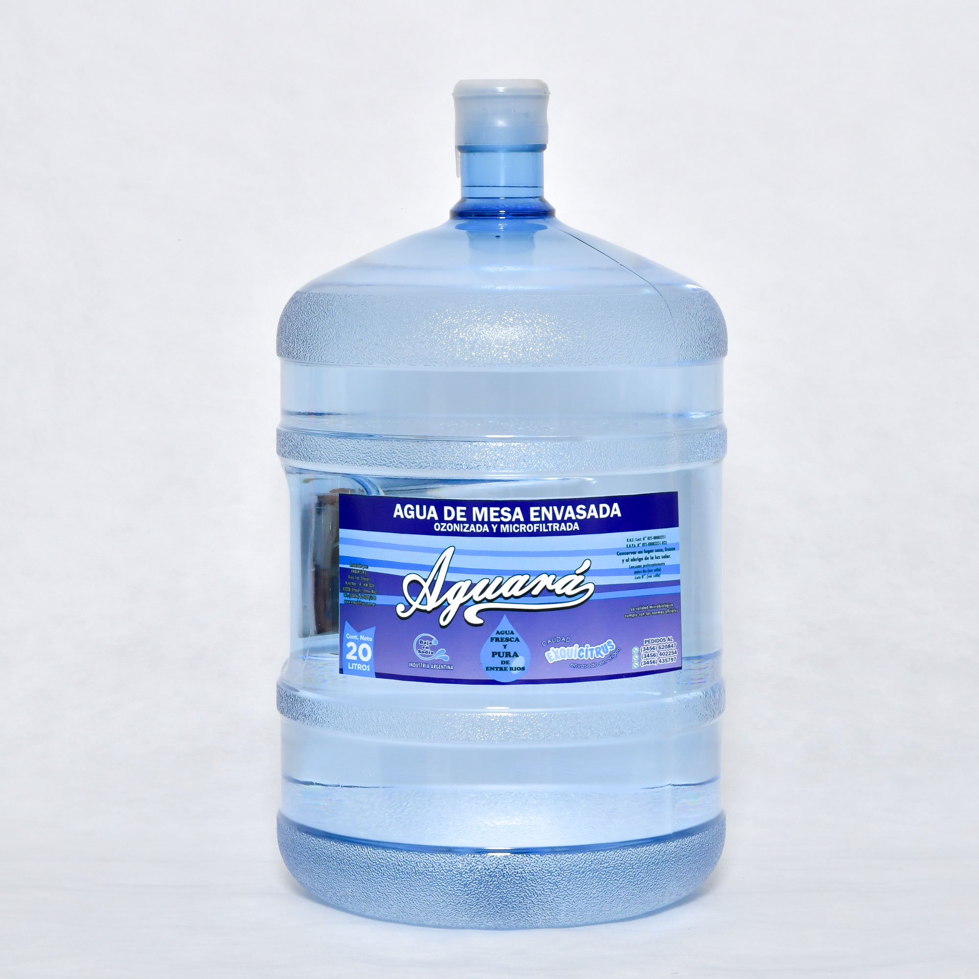 Bidón de 20 litros para agua purificada. 